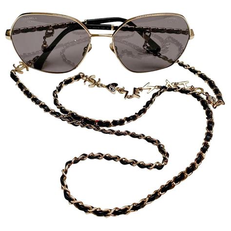 chanel spring 2017 sunglasses|Chanel sunglasses with chain 2022.